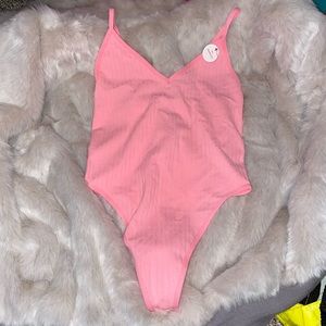 Pink forever 21 bodysuit